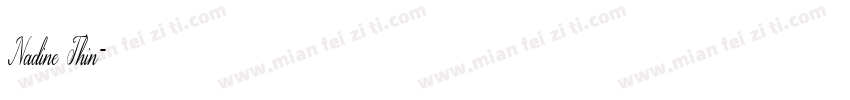 Nadine Thin字体转换